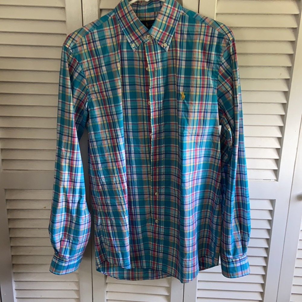 Ralph Lauren mens small multi color strip - Picture 2 of 2